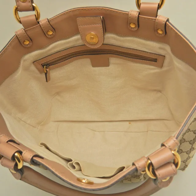 Gucci GG Canvas Tote Bag in Beige Canvas from LuxUness, photo 4 of 8
