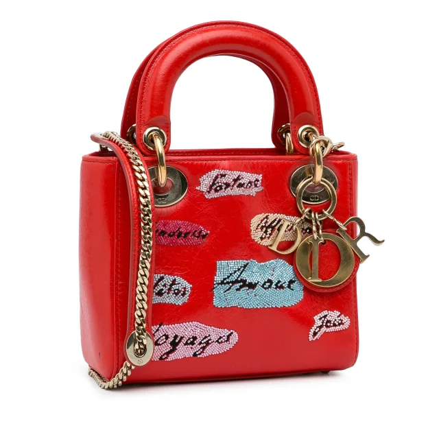 Dior Mini Calfskin Sequin Embellished Lady in Calfskin from HEWI, photo 2 of 5
