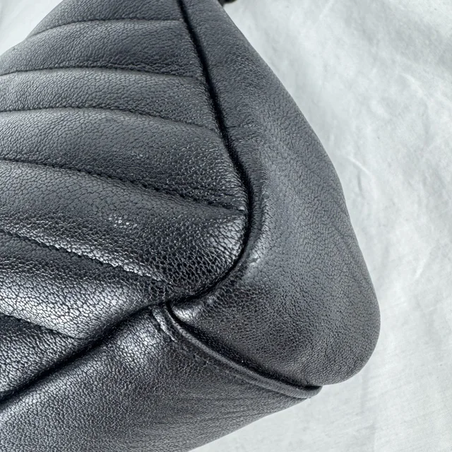 Saint Laurent College Medium Bag in Calfskin leather, Crinkled, Metal from Reowned, photo 11 of 12