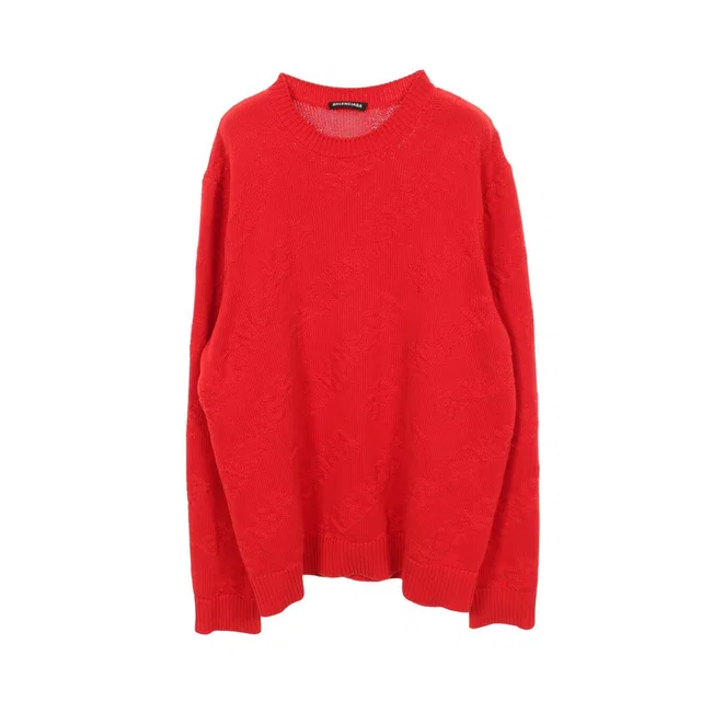 Balenciaga Logo Jacquard Cotton Knit from LuxUness