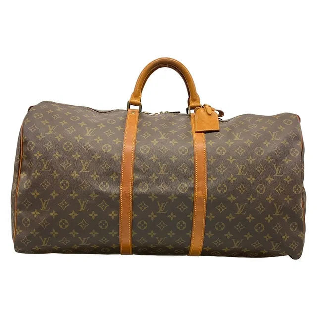 Louis Vuitton Boston Bag Monogram Keepall 60 in Coated canvas from The Reluxe
