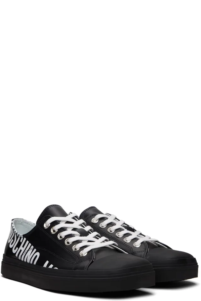 Moschino Black Logo Sneakers, photo 4 of 4 from SSENSE