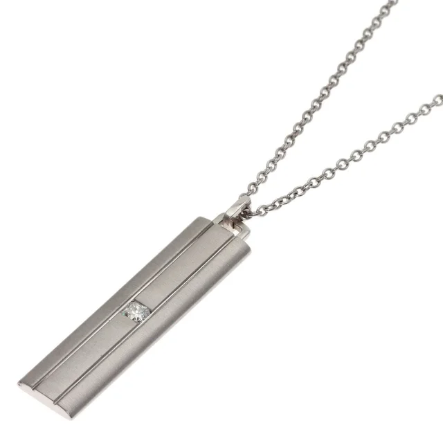 Tiffany & Co. Lucida Diamond Necklace 18K White Gold in White from The Reluxe