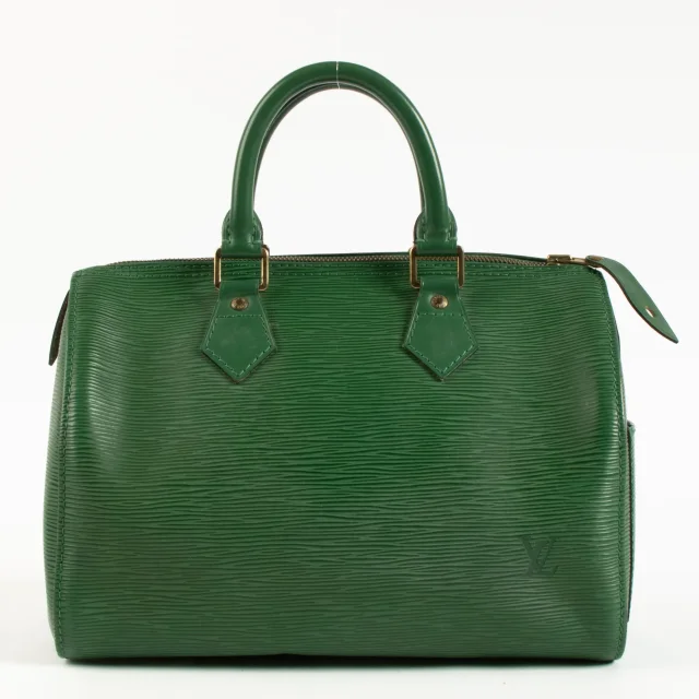 Louis Vuitton Borneo Green Epi Speedy 25 Bag in Green Leather from Labellov, photo 3 of 4