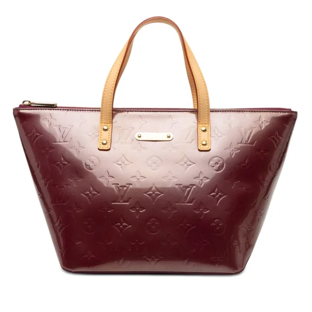 Purple Louis Vuitton Monogram Vernis Bellevue PM Handbag in Purple Leather from Designer Revival