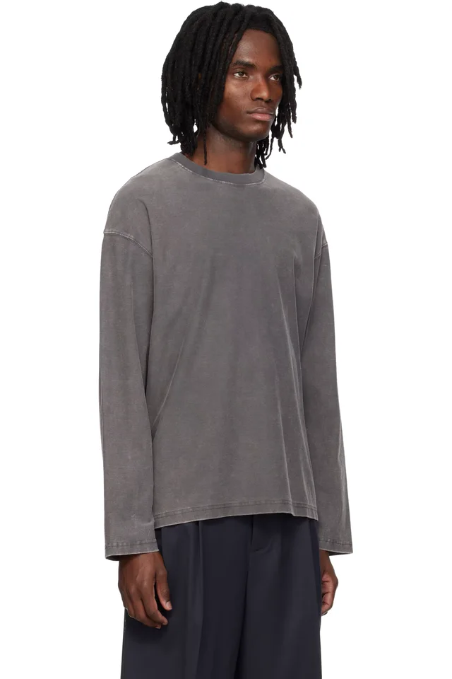 MMIC Gray Veil Longsleeve T-shirt, photo 2 of 4 from SSENSE