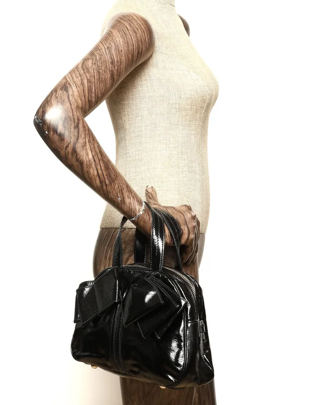 Saint Laurent Patent Obi Bow Bowler Bag in Patent leather from A Retro Tale, photo 9 of 9