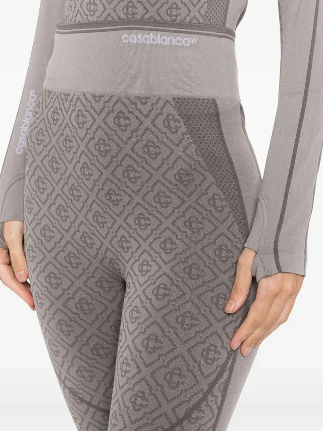 Casablanca monogram-pattern leggings, photo 6 of 6 from SENSER