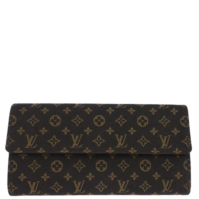Louis Vuitton Monogram Mini Lin Portefeuille Sarah Wallet M95234 in Canvas from AMORE Vintage Tokyo