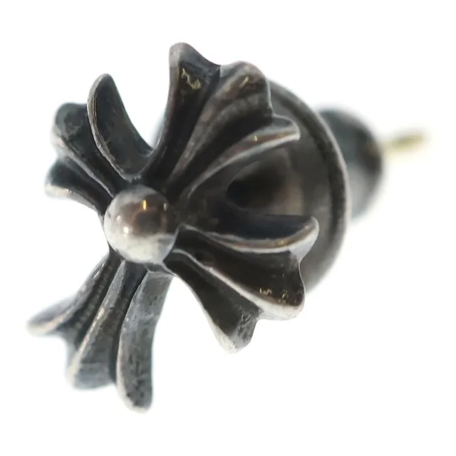 Chrome Hearts No2 CH Cross Studs Earrings Silver in Silver from The Reluxe