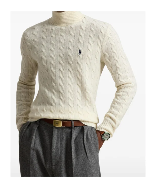 Polo Ralph Lauren cable-knit turtleneck sweater, photo 3 of 5 from SENSER