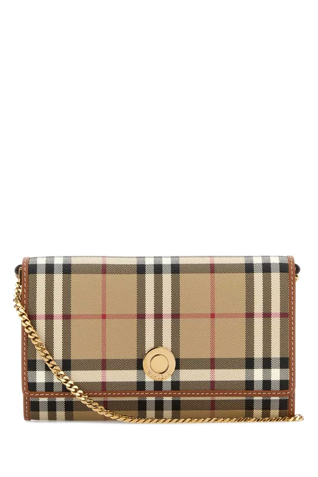 Burberry Hannah Wallet — Tan in Brown Canvas from HEWI