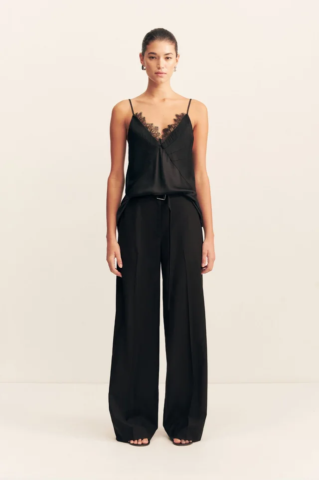 Shona Joy CASTRO WIDE LEG BELTED PANT - BLACK from Shona Joy, photo 1 of 1