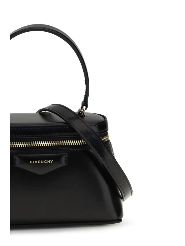Givenchy Antigona Mini Top Handle Bag — Black Calf Leather in Black Calfskin from HEWI