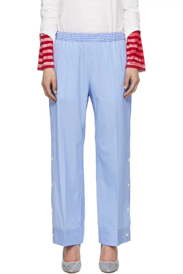 UNDERCOVER Blue UP1F1508-1 Trousers, image 1 of 1 from SSENSE