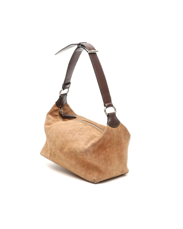 Celine Suede Macadam Shoulder Bag in Suede from A Retro Tale, photo 3 of 12