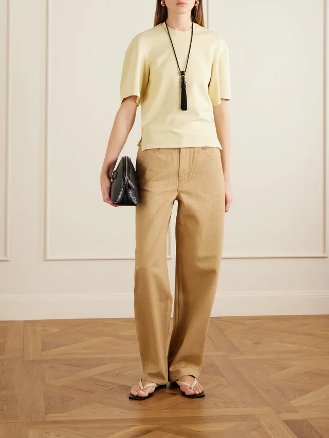 OSSOU Shale jersey T-shirt in Yellow, photo 2 of 2 from NET-A-PORTER (Canada)