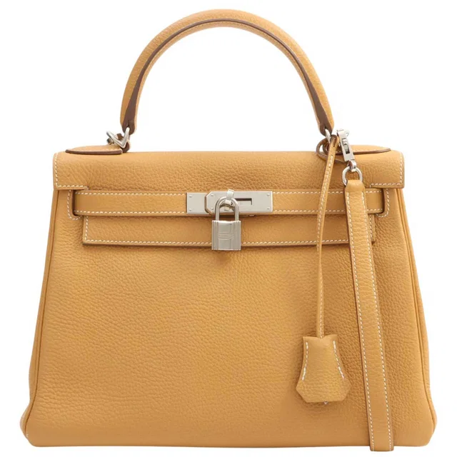Hermès 2013 Kelly 28 Natural Sable in Beige Togo leather from VINTAGE QOO TOKYO
