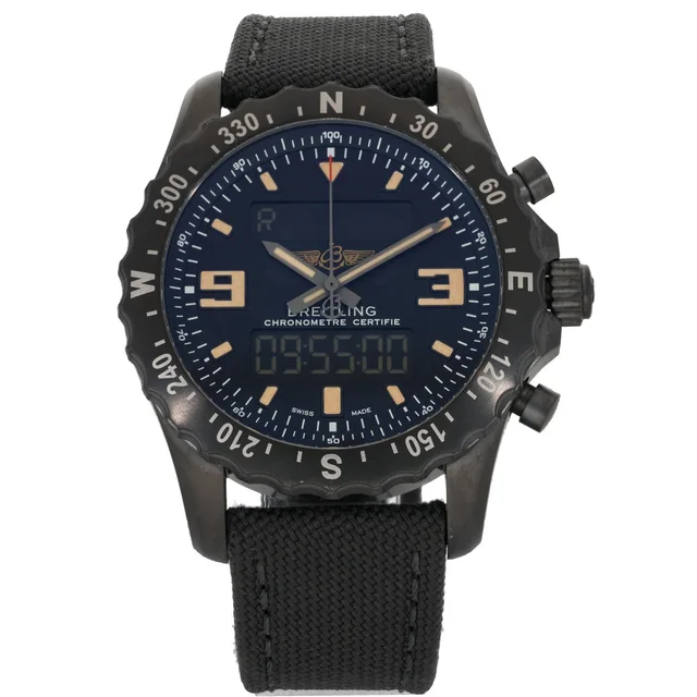 Breitling Chronospace M78366 46mm DLC Stainless Steel Watch from H&T