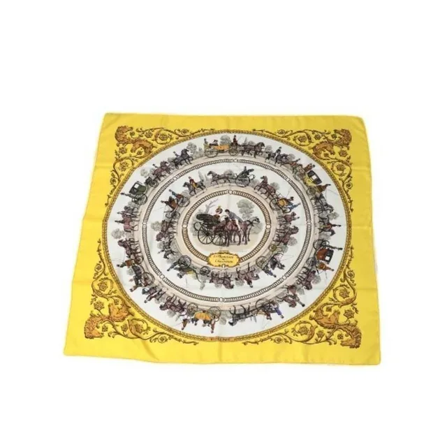 Hermès Yellow Scarf in yellow Silk from Poshmark