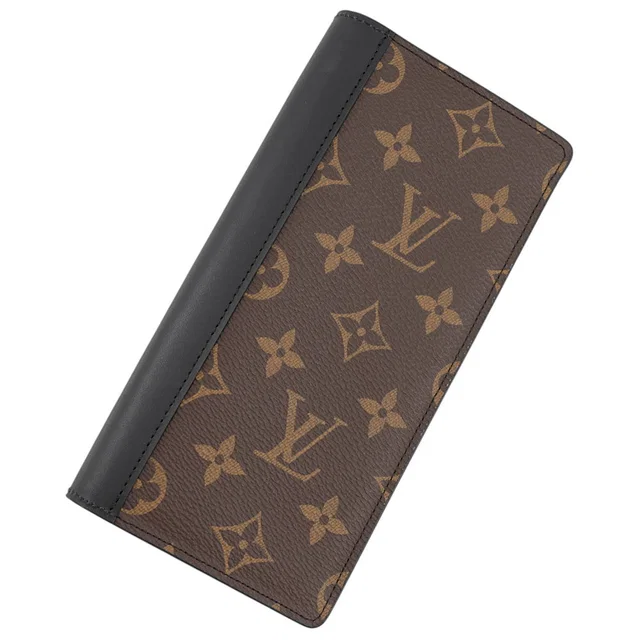 Louis Vuitton Portefeuille Brazza NoirM69410 Monogram Macassar Canvas in Canvas from GALLERY RARE
