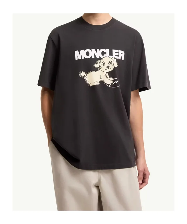 Moncler x Fragment Dog Print Cotton T-Shirt, photo 2 of 6 from SENSER