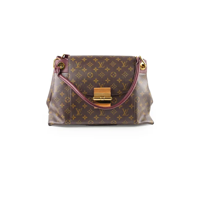 Louis Vuitton MM Olympe Bag Deep Purple in Purple Canvas from The Purse Affair