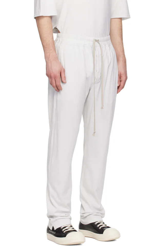 Rick Owens DRKSHDW Off-White Temple Berlin Drawstring Sweatpants, photo 2 of 4 from SSENSE
