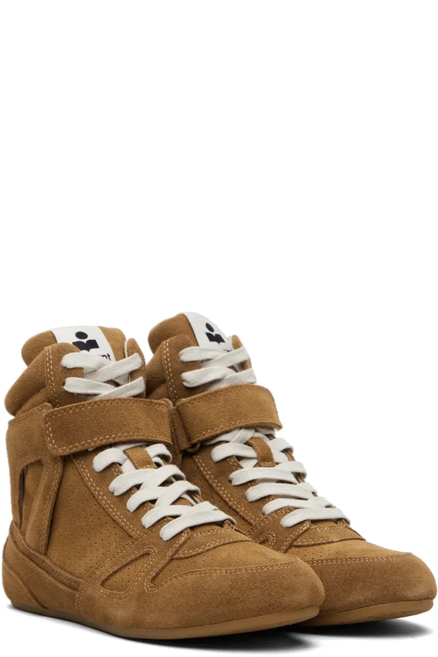 Isabel Marant Brown Senny High Sneakers, photo 4 of 4 from SSENSE