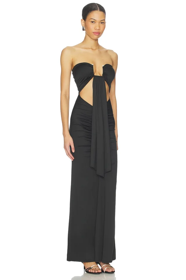 superdown Rosy Maxi Dress in Black, photo 2 of 3 from REVOLVE (Canada)