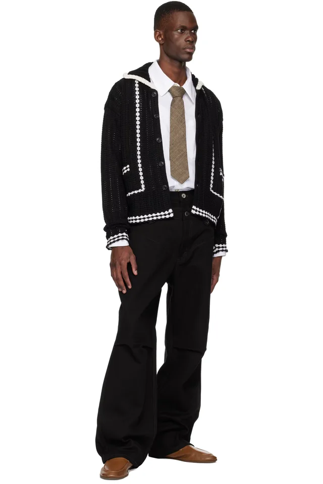 Andersson Bell Black New Fantasia Collar Cardigan, photo 4 of 4 from SSENSE