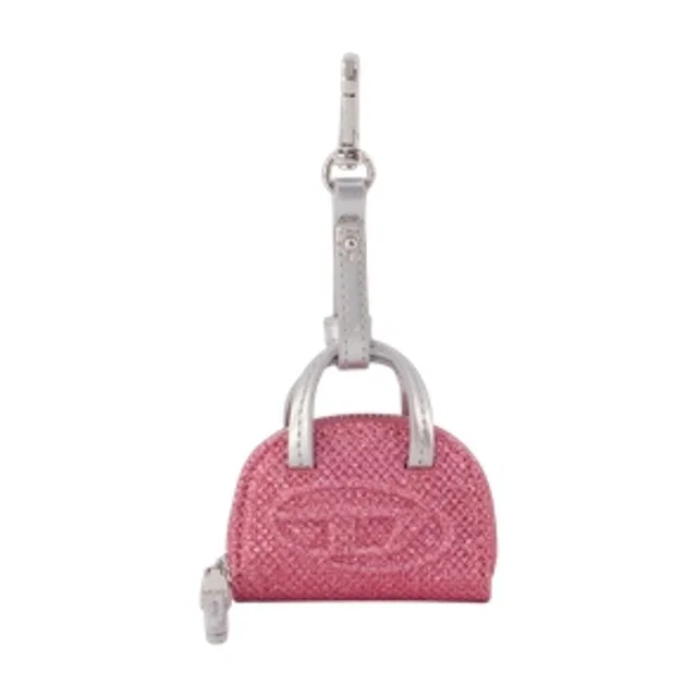 Diesel Quilted Faux Leather Mini Bag — Pink Faux_leather in Pink Leather from HEWI