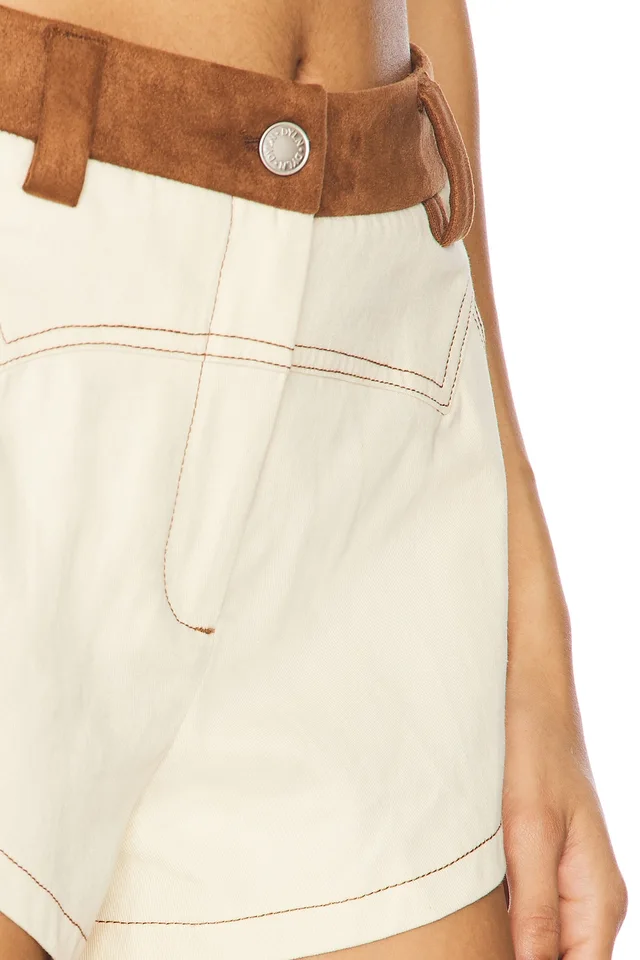 BY.DYLN x REVOLVE Donella Micro Shorts in Cream, photo 6 of 6 from REVOLVE (Canada)