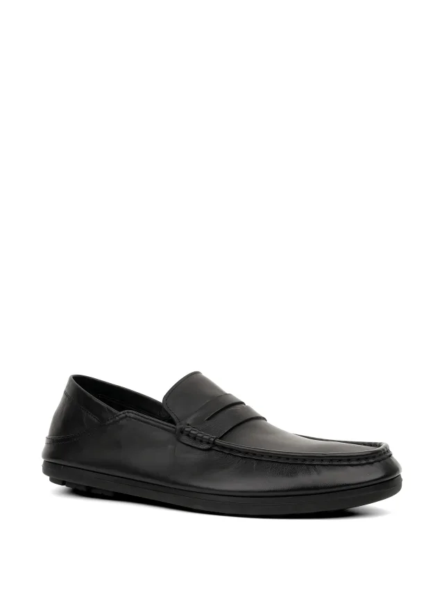 SERGIO MORETTI FIRENZE penny-slot leather loafers, photo 2 of 2 from FARFETCH