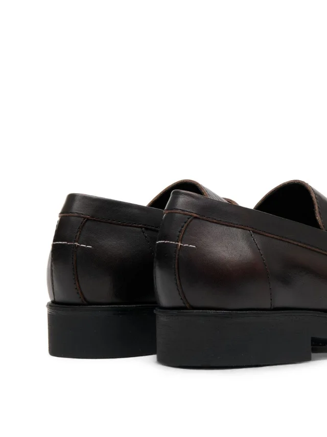 Mm6 Maison Margiela round-toe leather loafers, photo 8 of 8 from SENSER