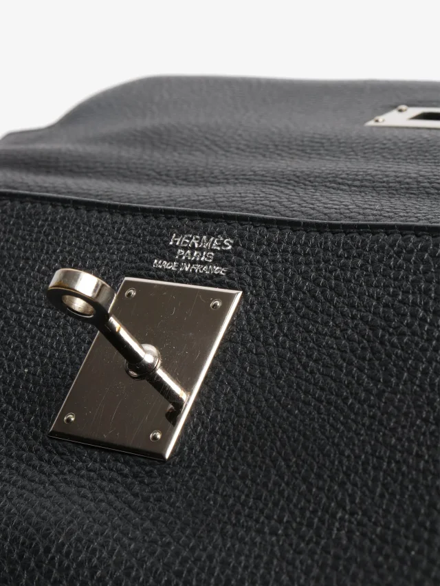 Hermès Black 2008 Kelly 28 bag in Black Leather from Sign of the Times, photo 6 of 9