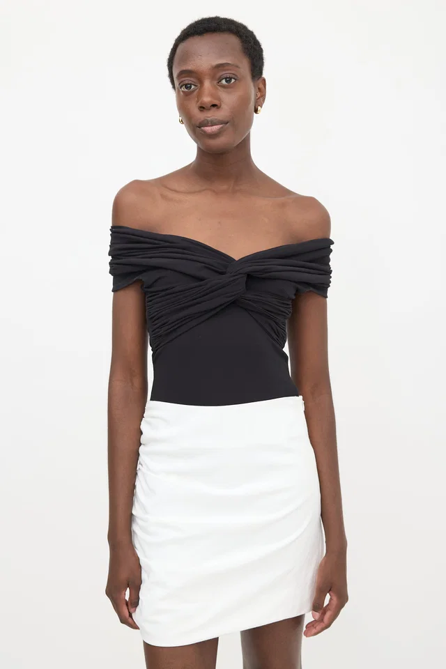 Khaite Jersey Twisted Bodysuit from VSP Consignment