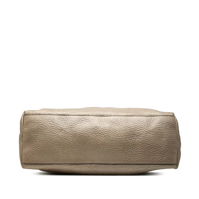 Gold Gucci Medium Metallic Calfskin Soho Chain Tote in Gold Calfskin from Designer Revival, photo 2 of 2