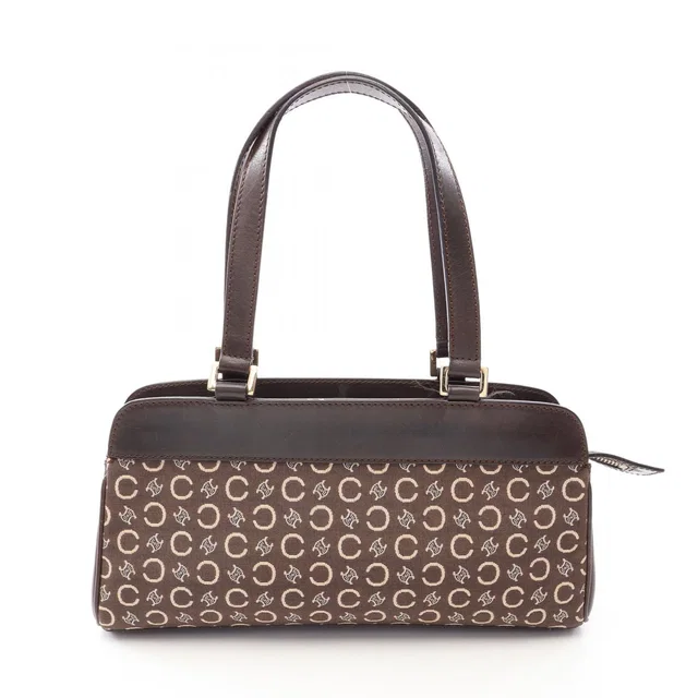 Celine Handbag C Macadam Brown Canvas Leather in Brown Canvas from The Reluxe