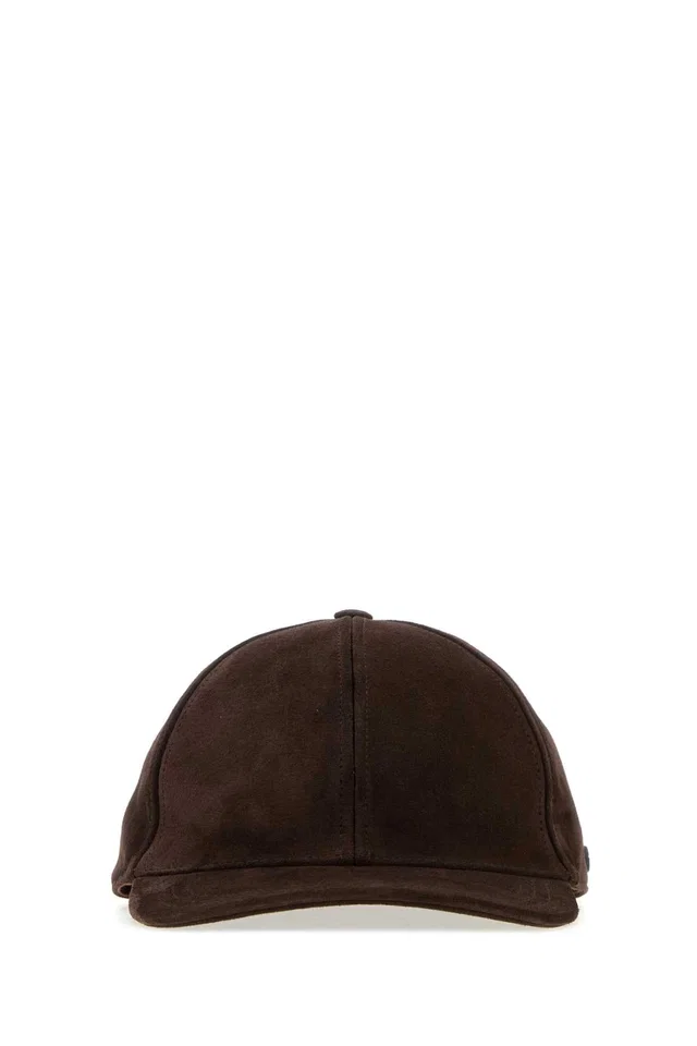 Valentino Garavani Baseball Cap — Brown 211 Caps in Brown Suede from HEWI