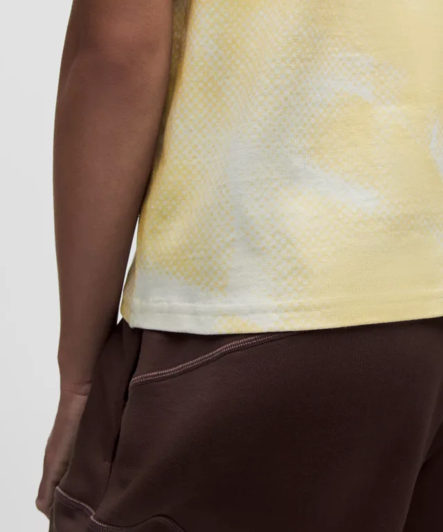 lululemon Cotton Classic Printed T-Shirt *SLNSH Collection in Sun Faded Dot Dancer Yellow Multi, photo 5 of 8 from lululemon
