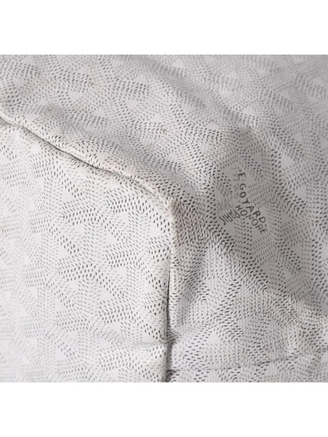 Goyard Saint Louis Pm Tote Bag White Leather in white|black Leather from Poshmark, photo 11 of 16