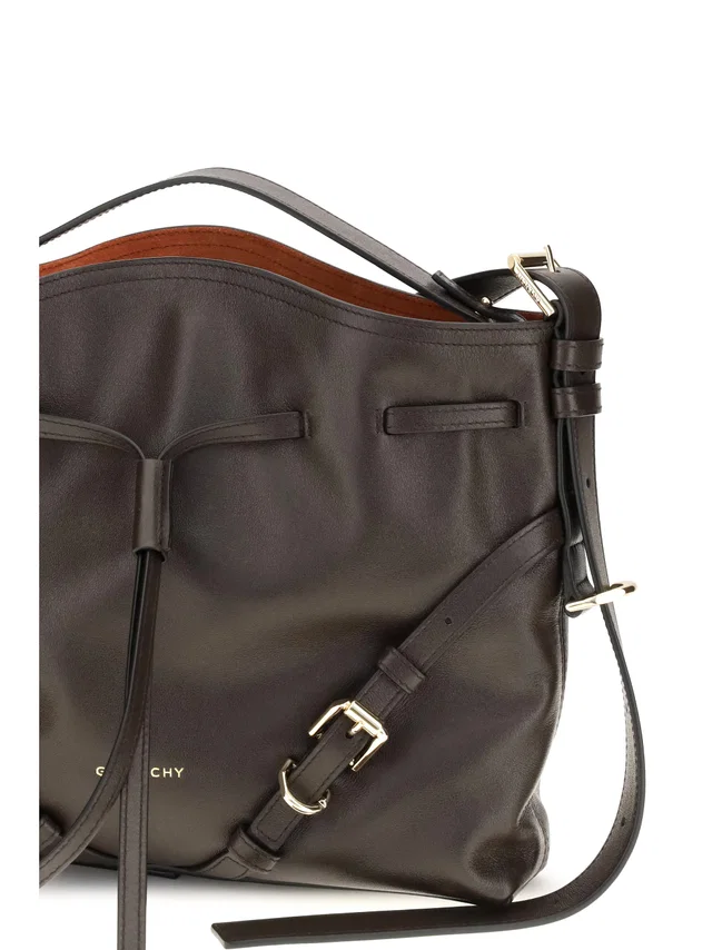 Givenchy Voyou Bucket Bag — Brown Calf Leather in Brown Calfskin from HEWI