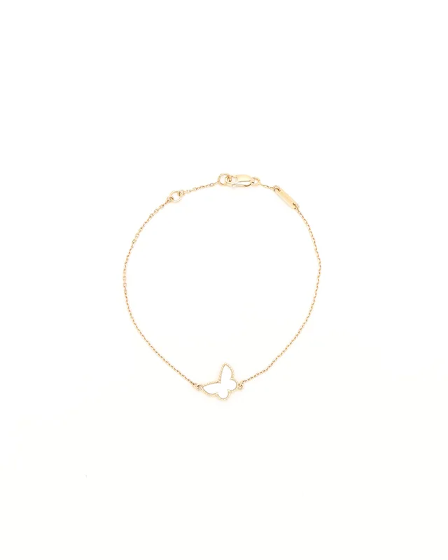 Van Cleef & Arpels Sweet Butterflies Mother-of-pearl Bracelet from A Retro Tale