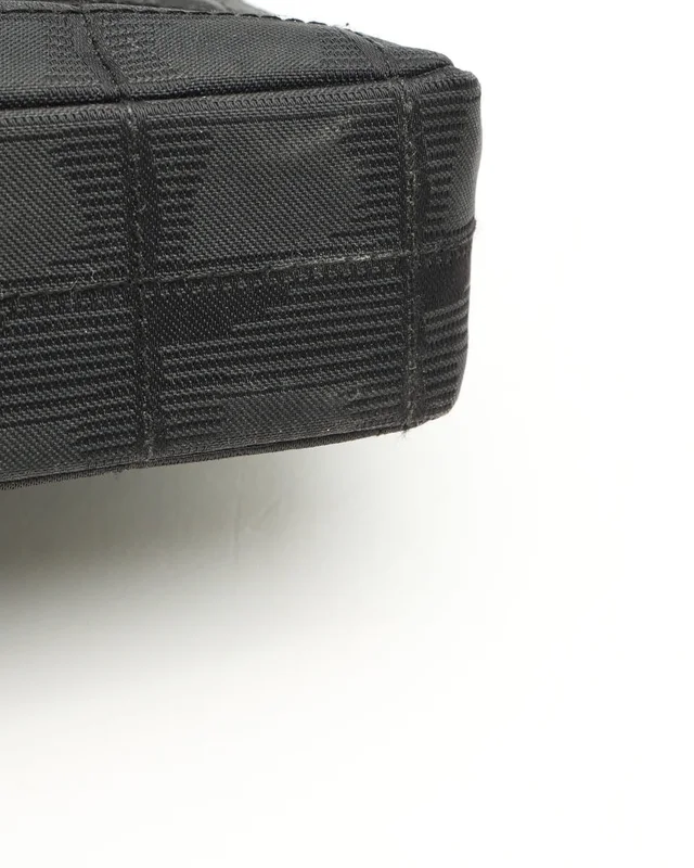 Chanel East West Chocolate Bar Bag in Brown Nylon from A Retro Tale, photo 9 of 15