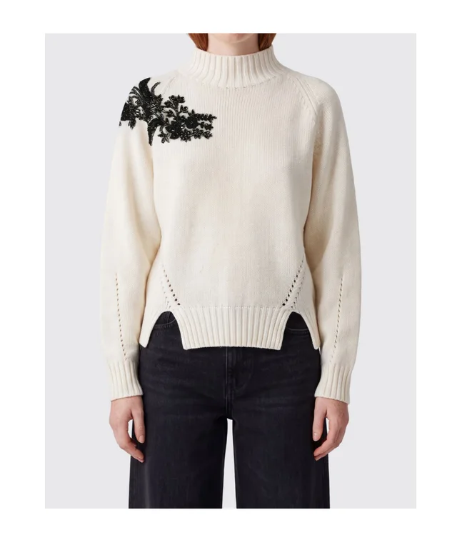 ERMANNO FIRENZE Embellished Turtleneck Sweater, photo 4 of 4 from SENSER