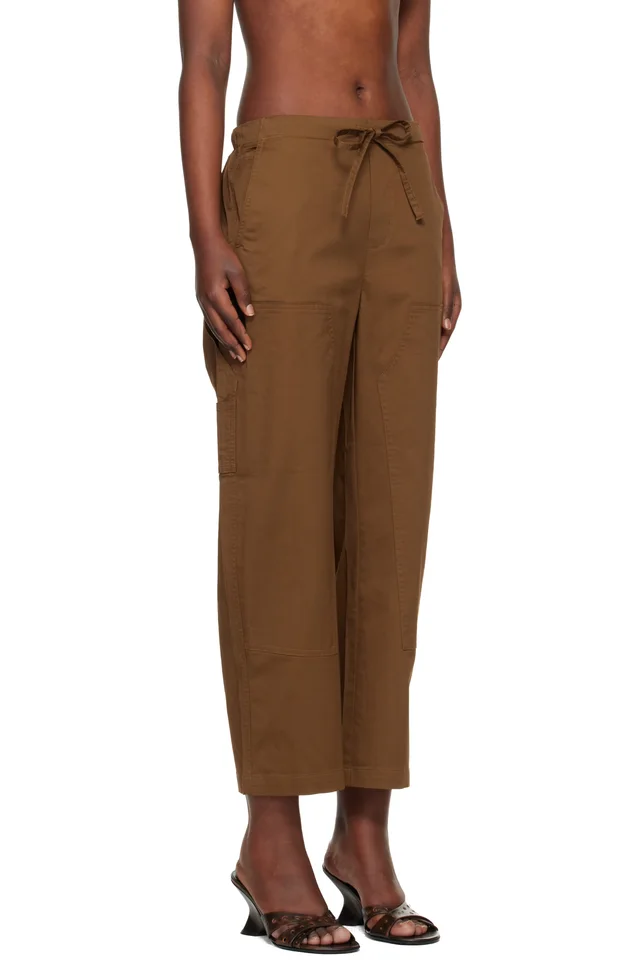 rag & bone Tan Jolie Carpenter Lounge Pants, photo 2 of 4 from SSENSE