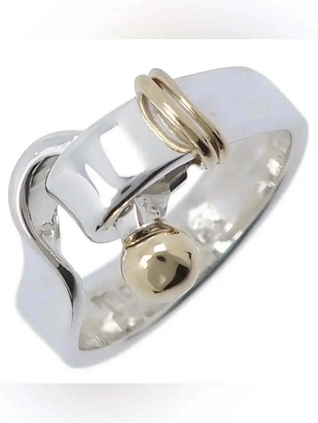 Tiffany & Co. & Company Hook And Eye Ring| 925 Silver| 18k Gold in silver|gold|gray from Poshmark