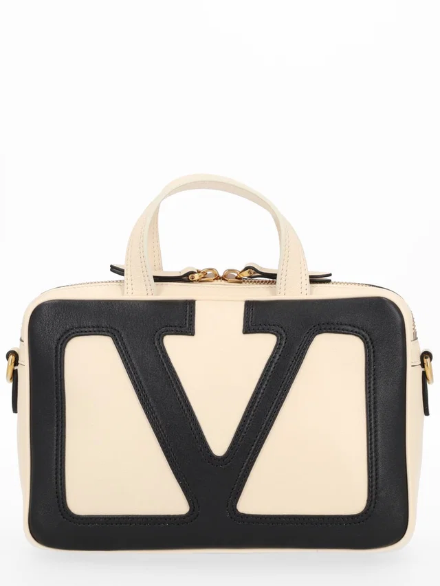 Valentino Garavani Viva Superstar Shoulder Bag — White Leather in White Leather from HEWI