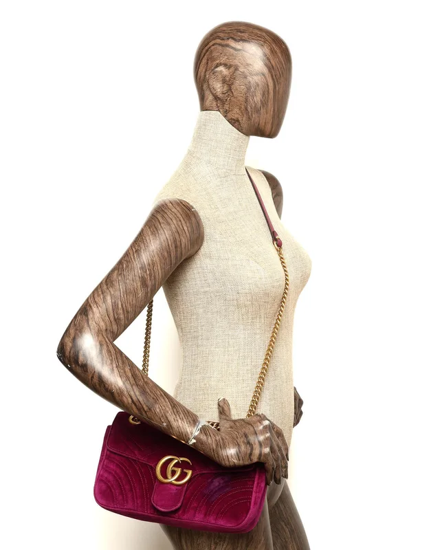 Gucci Medium Velvet Marmont Bag in Velvet from A Retro Tale, photo 8 of 8